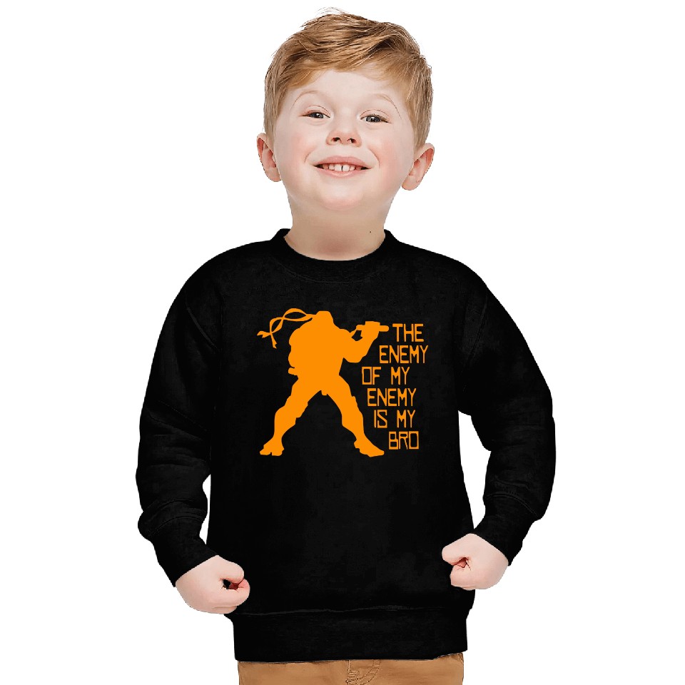 TMNT Michelangelo Character Phrase 3 Sweatshirts