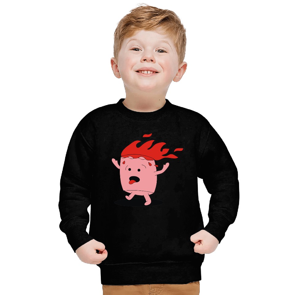 marshmallow prend feu Sweatshirts