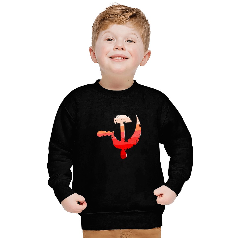 Hammer And Sickle Worker Hardworkers Farmer Sweatshirts