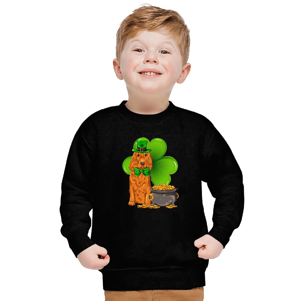 Dog Cocker Spaniel St Patricks Day cocker spaniel Shamrock Pet Dog Lover Sweatshirts