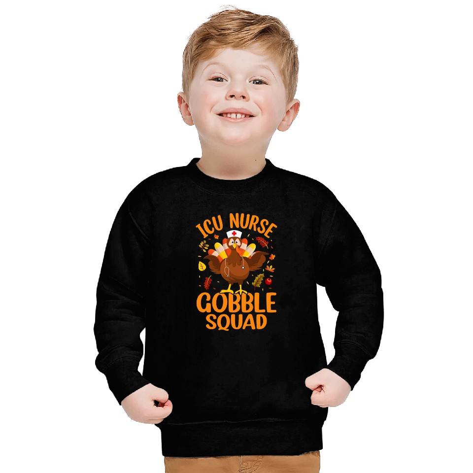ICU nurses Gobble Squad Thanksgiving Hospital nurses Lover 1 Sweatshirts