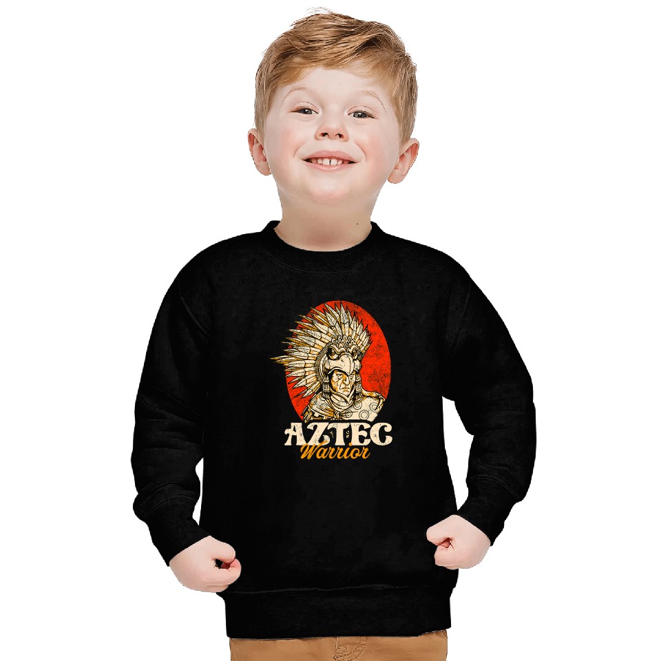 Aztec Warrior King Mexican Native Art Mayans 18 Sweatshirts