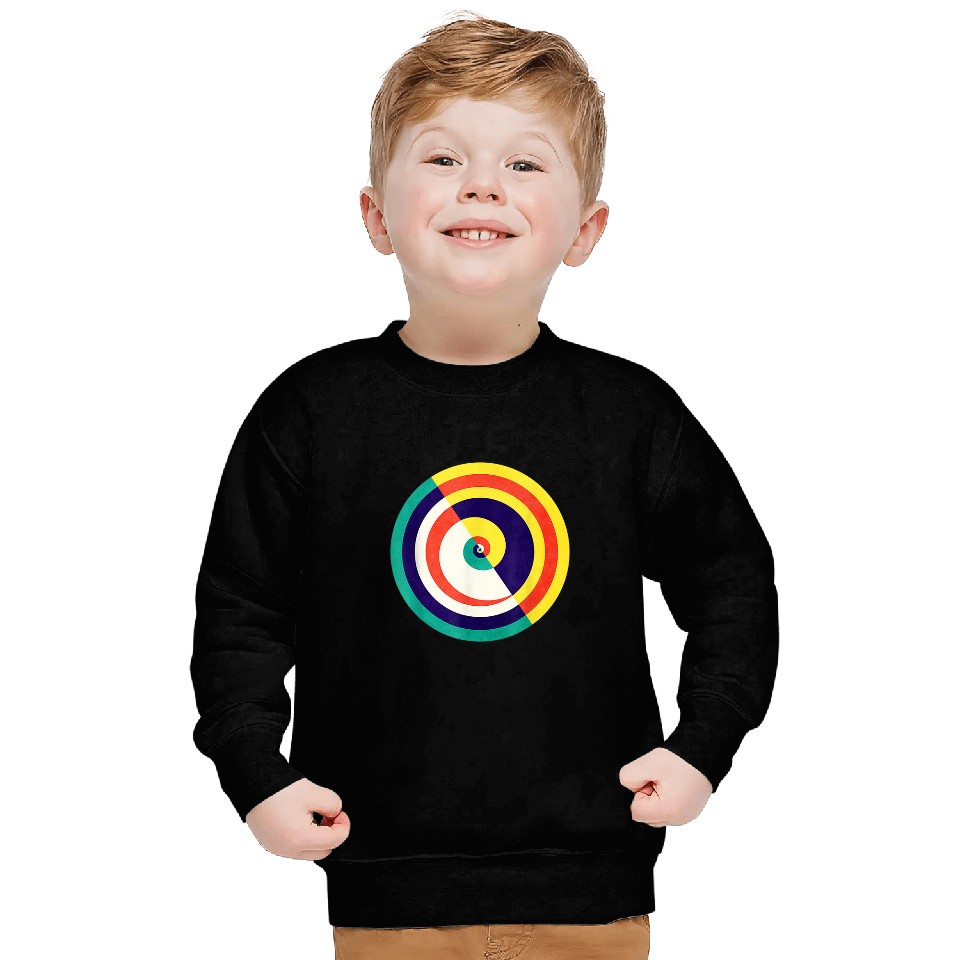 Circle Digital Geometric Painting 1 Sweatshirts