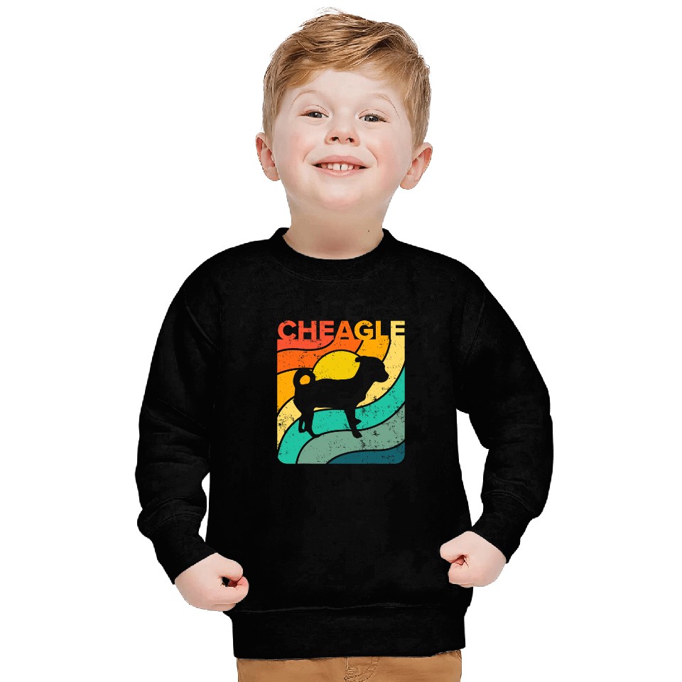 Cheagle vintages Sunset Mom Dad Sweatshirts