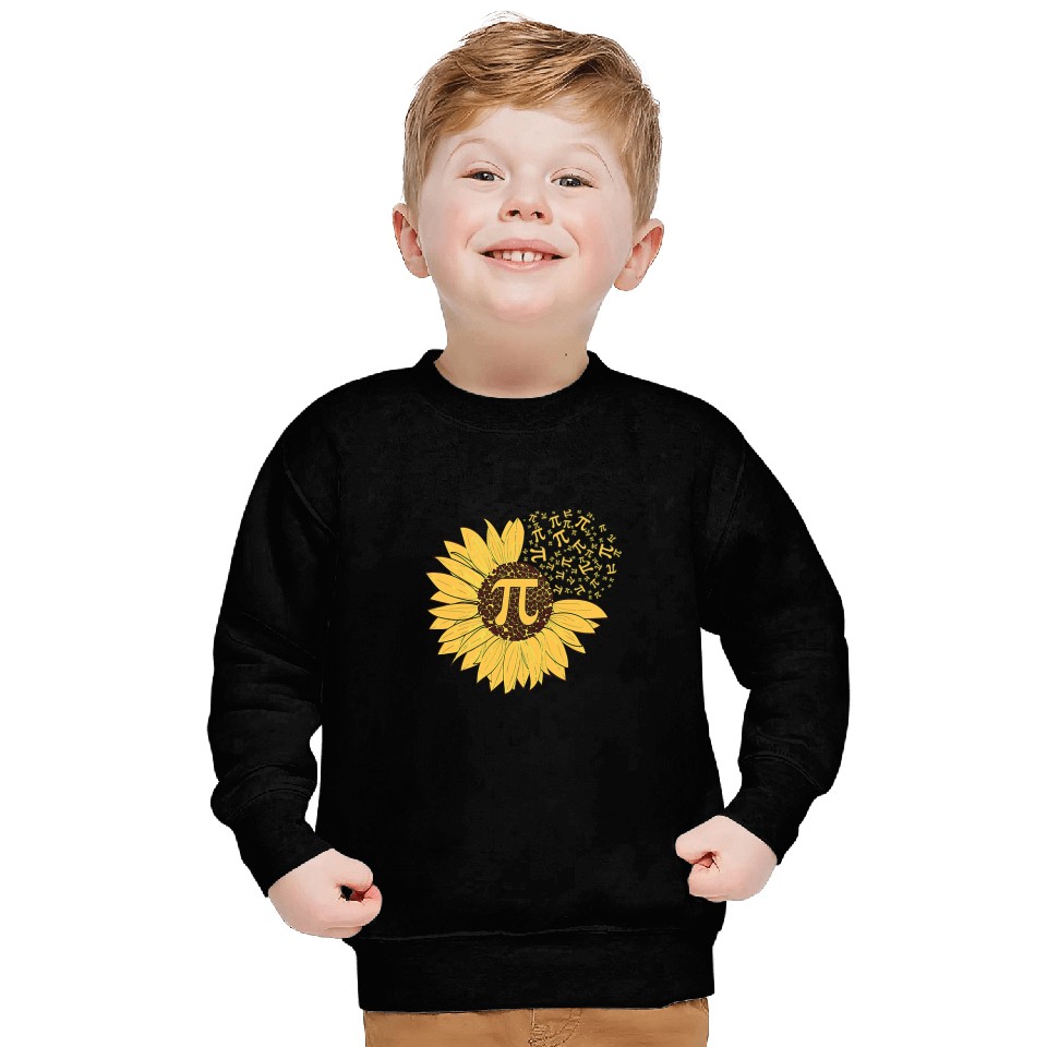 Pi Day Sunflower 314 Pi Number Symbol Math Science Sweatshirts