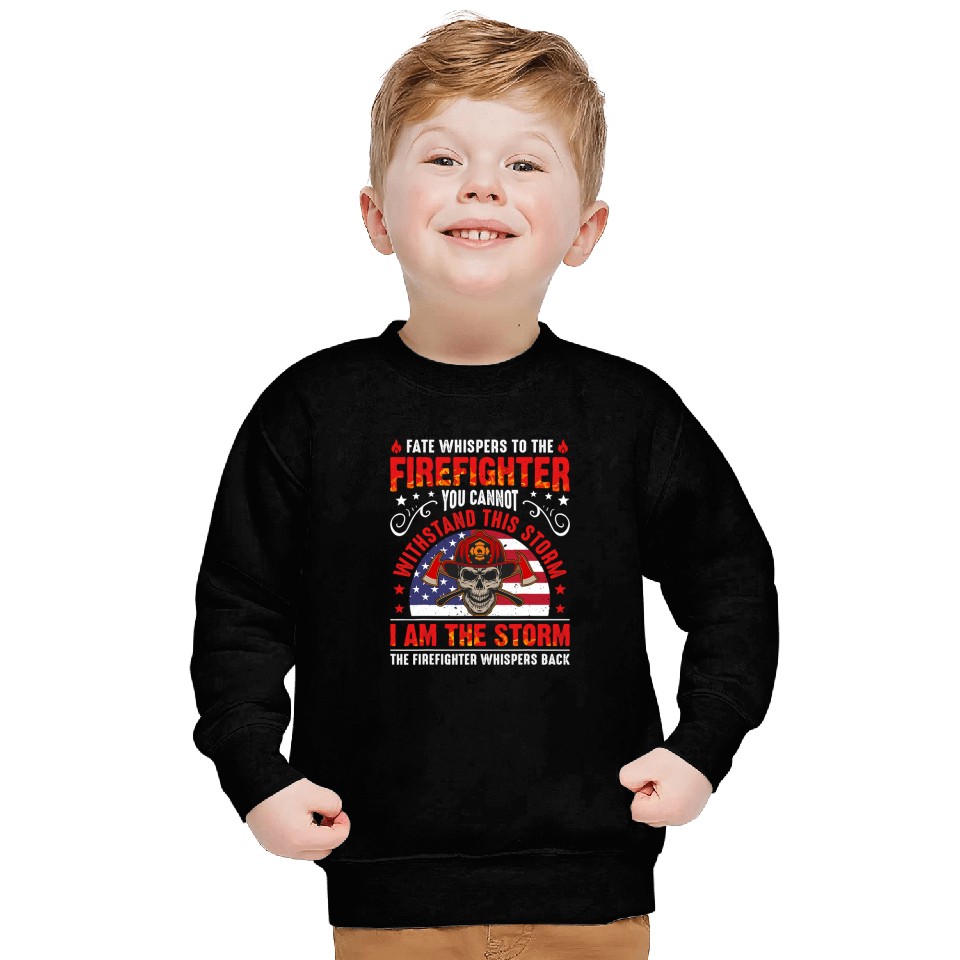 Fireman Firefighter Red Line American Flag Cool Firefighter Plus Size 39 Firemen Sweatshirts