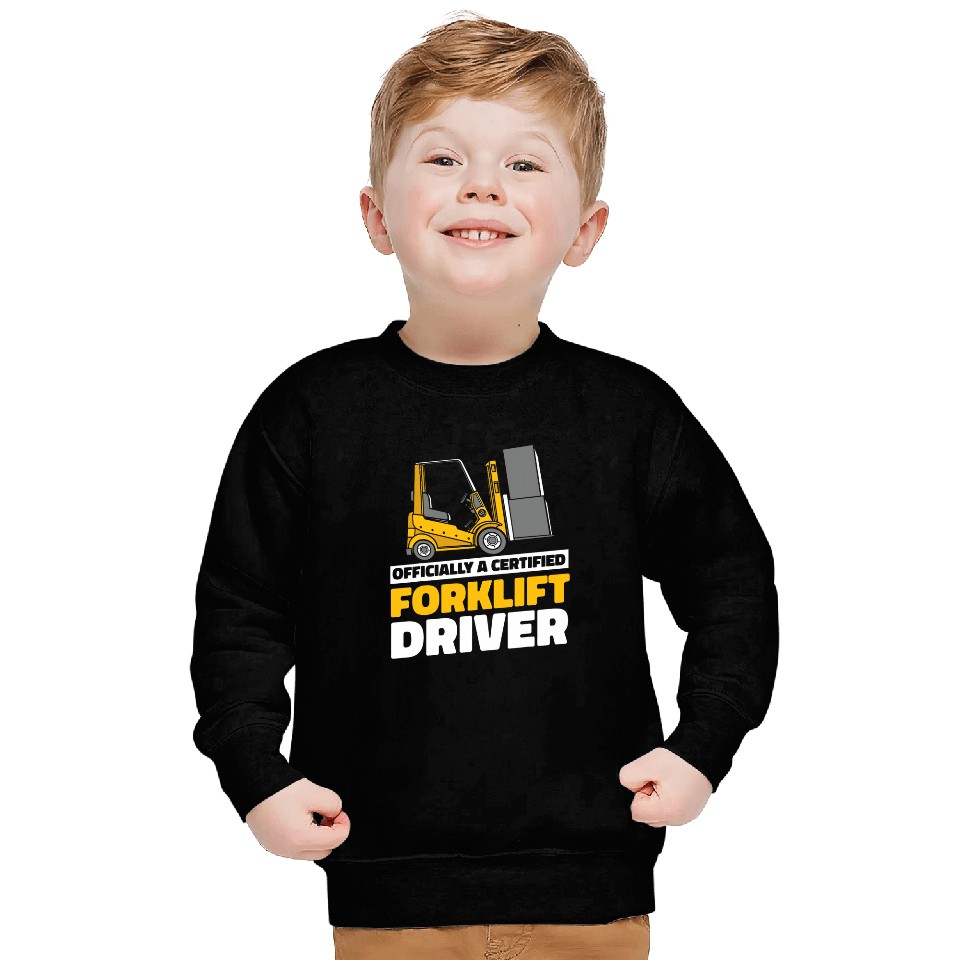 Forklifter Cool Logistics Certified Forklift Operator Sweatshirts