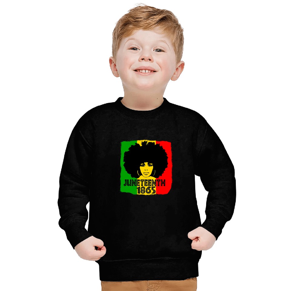 Afro Diva Juneteenth Freeish since 1865 Sweatshirts