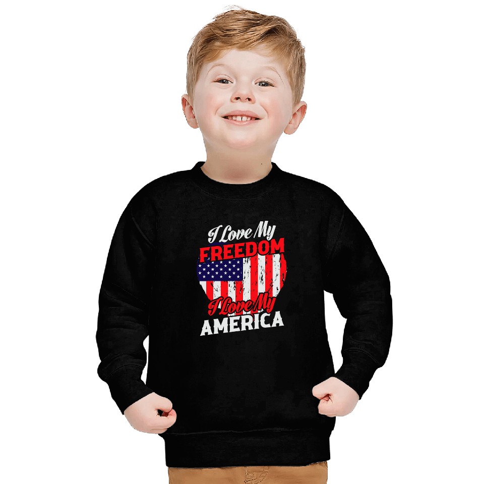 I Love My Freedom I Love My America 50 Sweatshirts