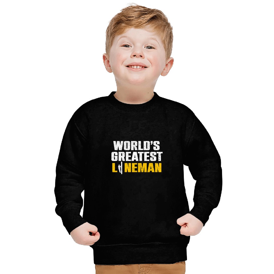 Funny Electrical Worker Craftsman Worlds Greatest Lineman Sweatshirts