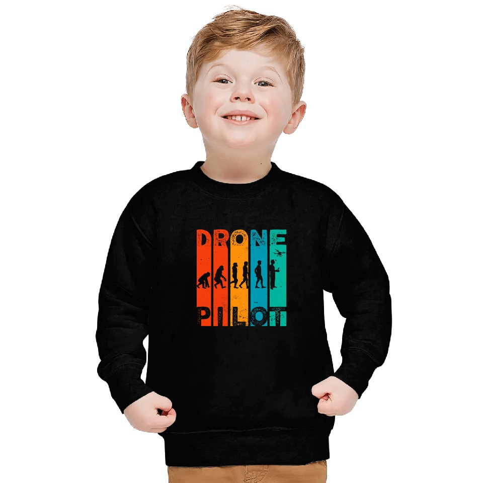 Drone pilot evolution Funny Drone pilot Drone Evolution Sweatshirts