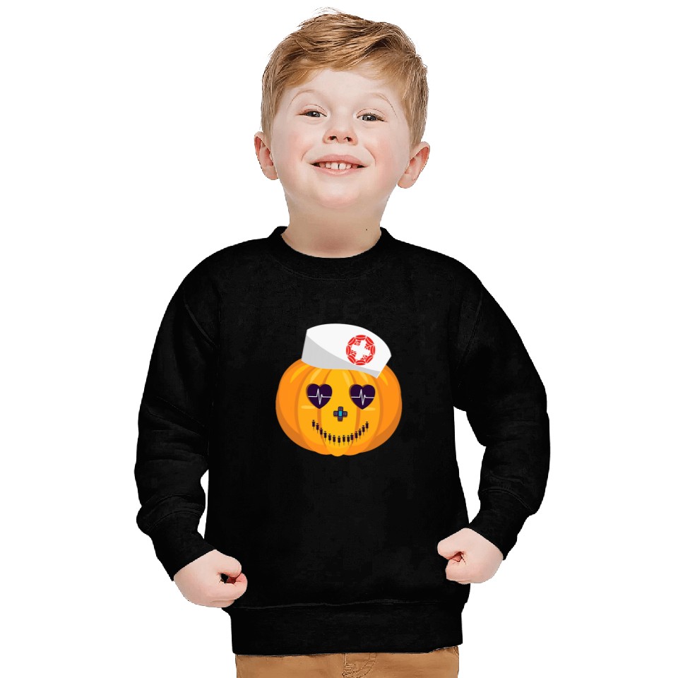 Nursing Student Pumpkin Halloween Costume Funny nurses Sweatshirts