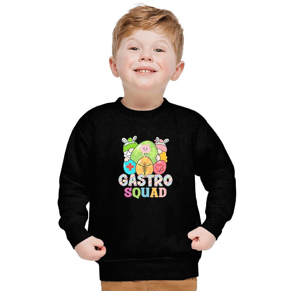 Women Gastro Squad Easter Gnomes Endoscopy nurses Crew Sweatshirts