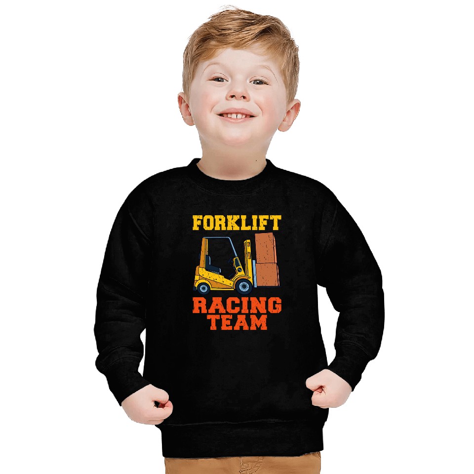 Forklift Racing Team Driver Warehouse Forklift Operator Sweatshirts