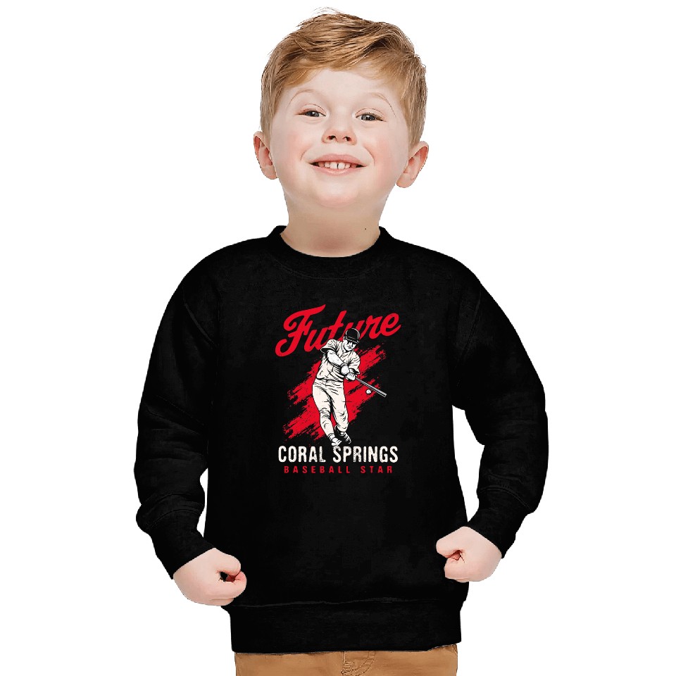 Sport Baseball Future Coral Springs Baseball Star Baseball Player Sweatshirts