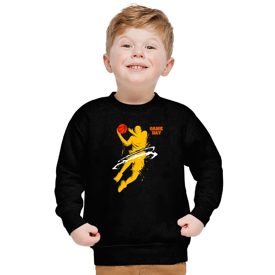 Funny Basketball Game Day Basketball Exploded Sweatshirts