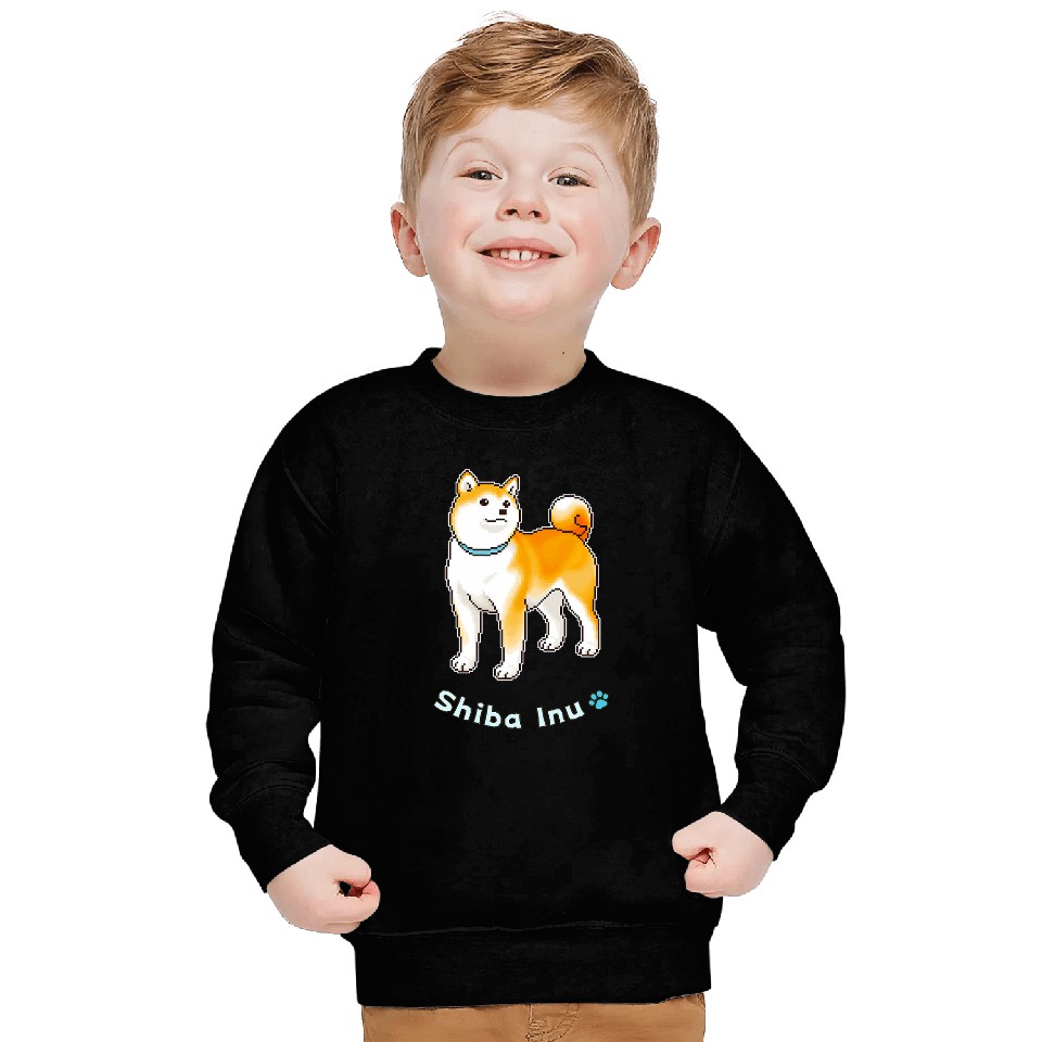 Shiba Inu Pet with Hopeful Expression Sweatshirts