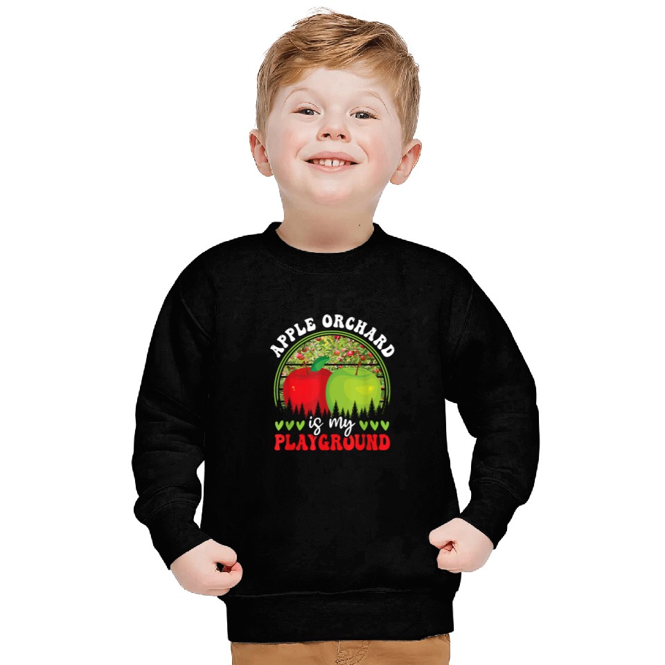 Apple Orchard Fruit Picking Harvest Season Apple Picking Sweatshirts