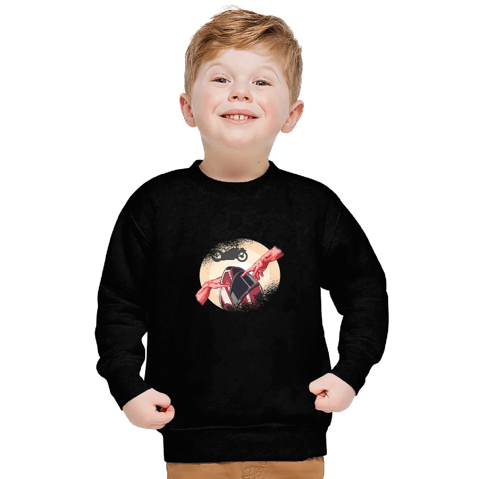 Motorcycle Blessed Motorcycle Helmet Biker Chopper Sweatshirts