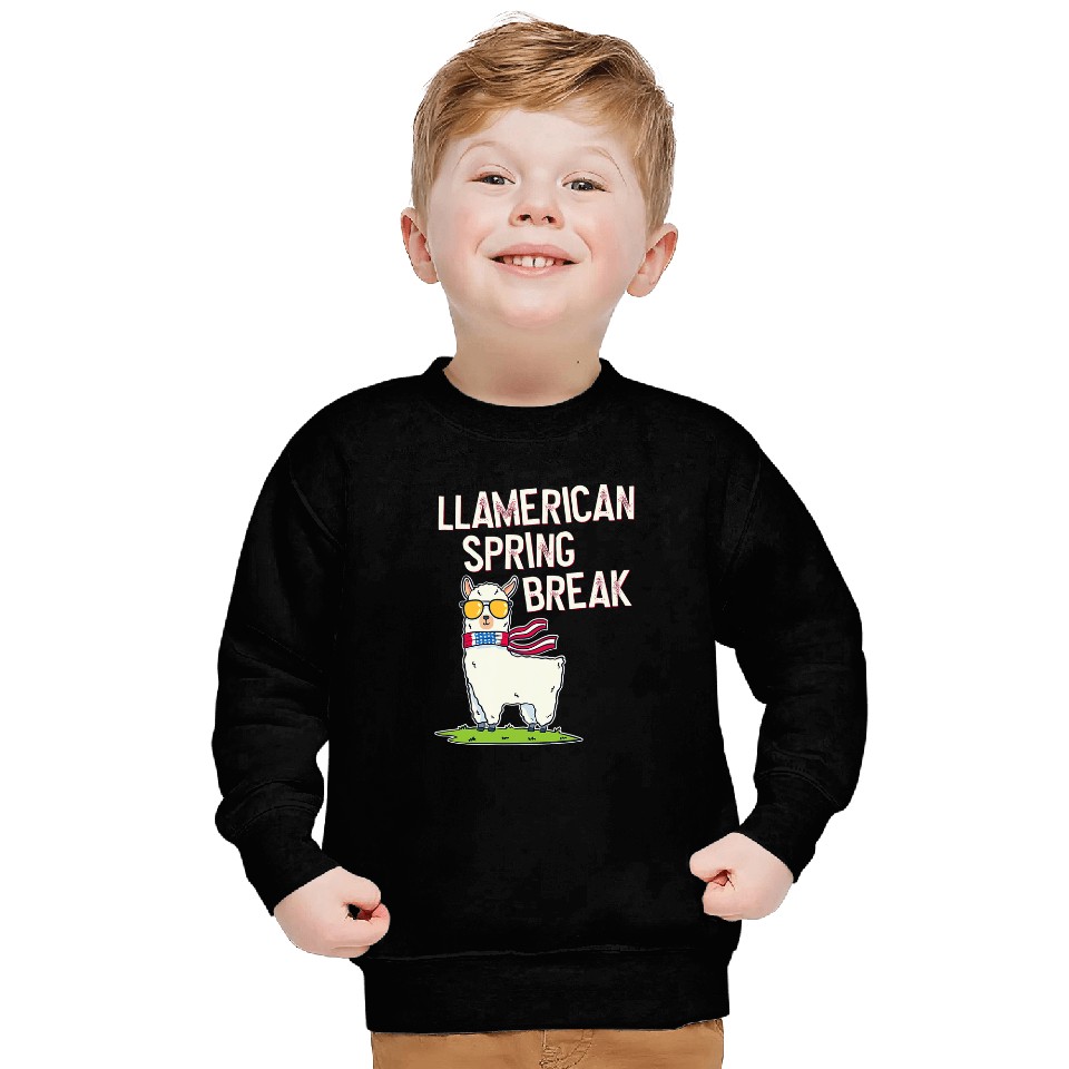Llama Pet Spring Break Sweatshirts