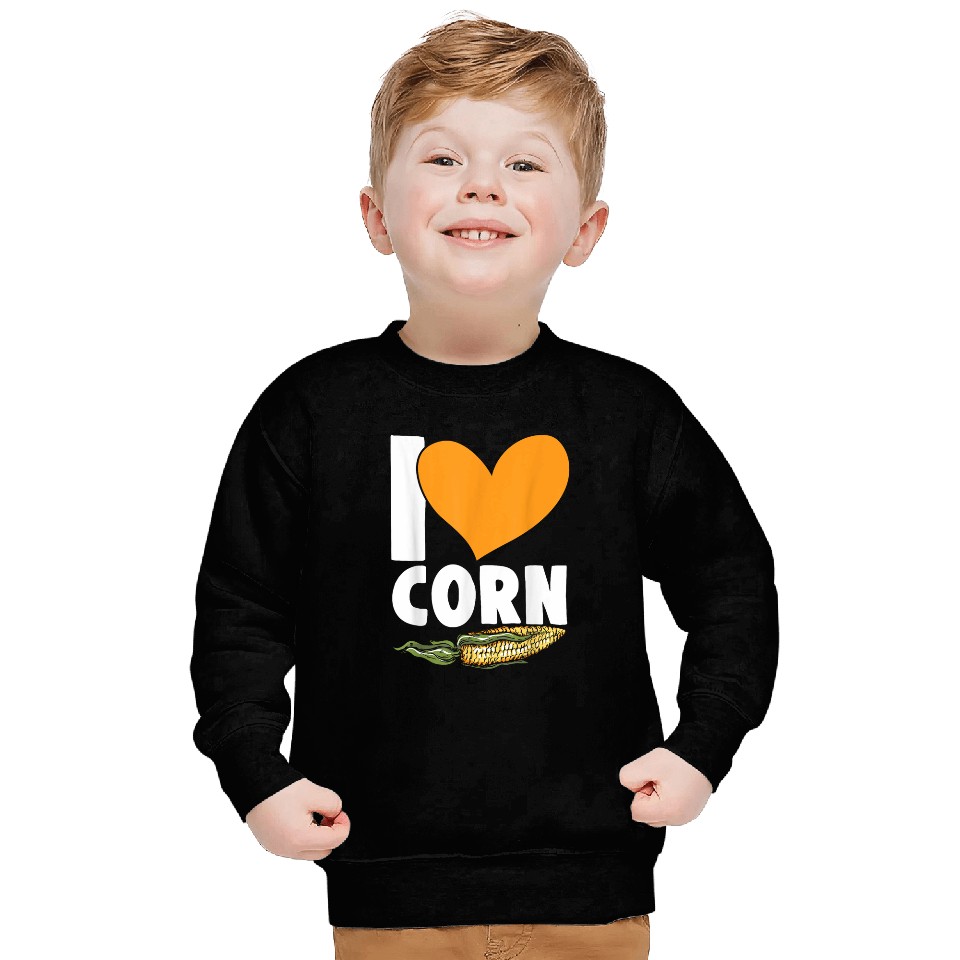 I Love Corn Grain Kernel Maize Lover Corn Farmer 21 Sweatshirts