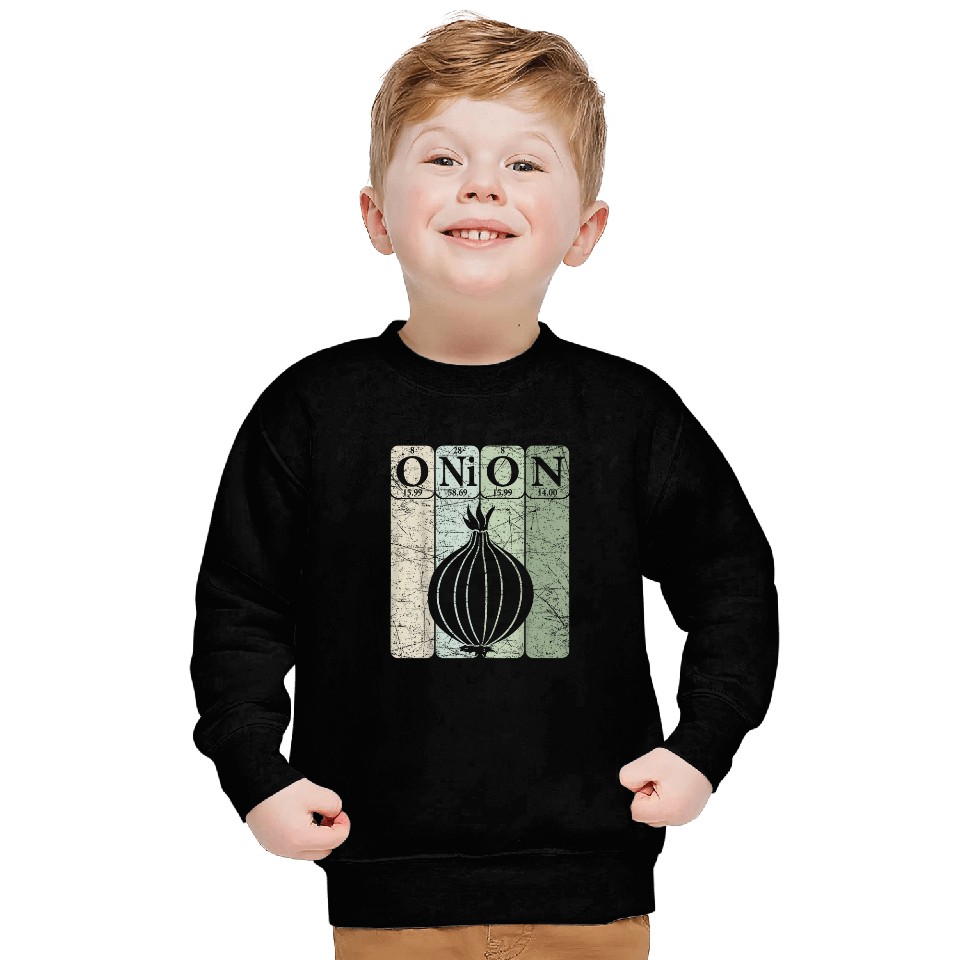 Onion Periodic Table Elements Vegetables Farmer Retro 26 Sweatshirts