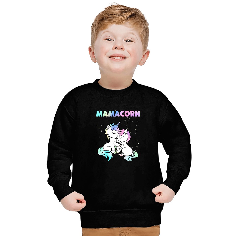 Unicorn Pet Mamacorn Mother Daughter Son Unicorn Lover Mothers Day Sweatshirts