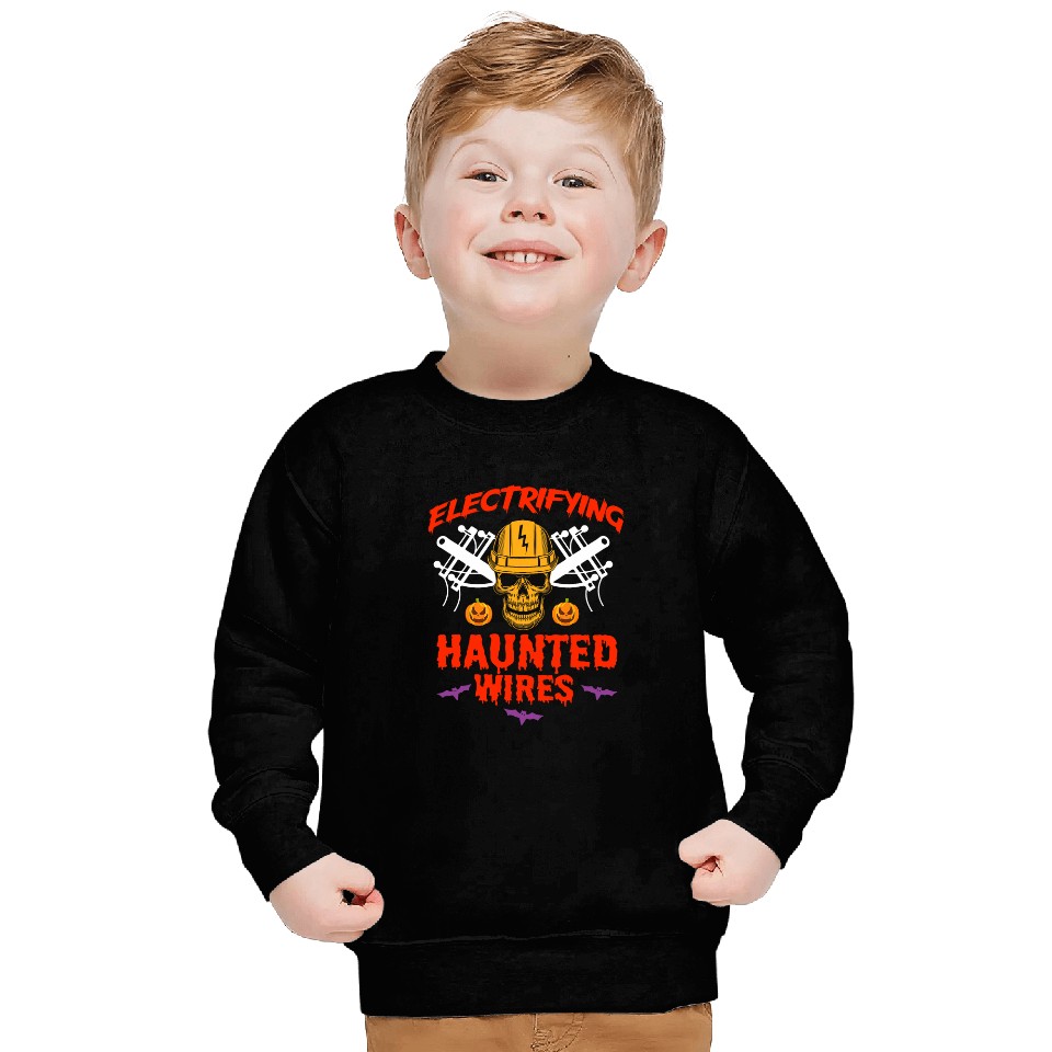 Halloween Electrician Powerline Electrical Tools Electricity Sweatshirts