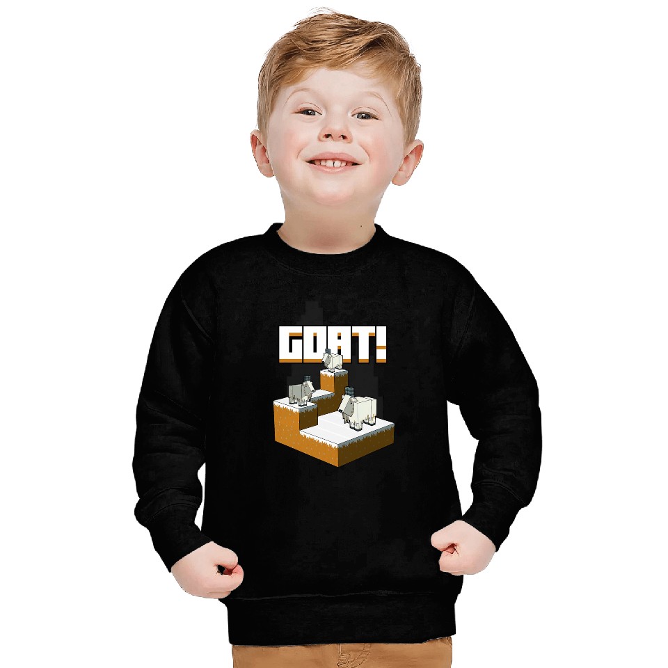 Goats Pet Minecraft Goats Mountaintop Sweatshirts