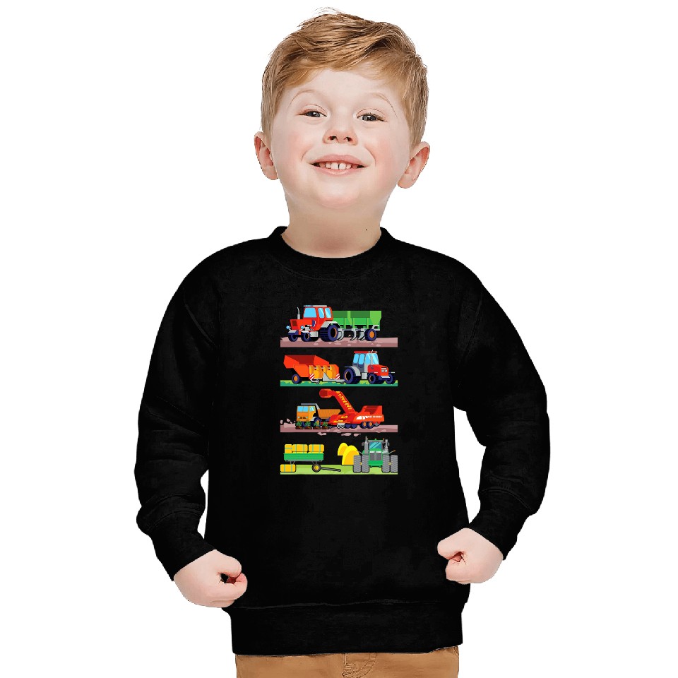 Tractor Fun driving Farm Vehicles Sweatshirts