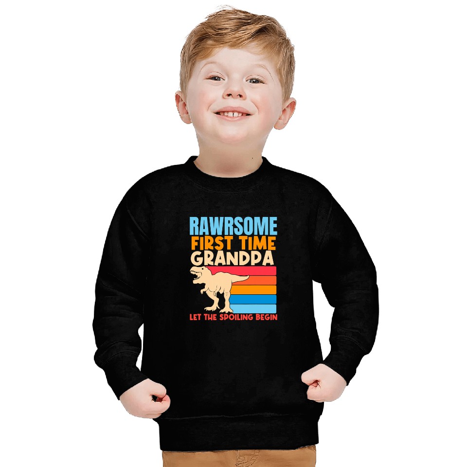 Dinosaur Pet First Time Grandpa Awesome Dinosaur Grandad 1st Time New Sweatshirts