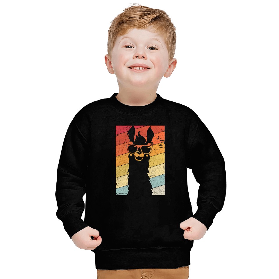 Llama Pet Retro Alpaca 8 Sweatshirts