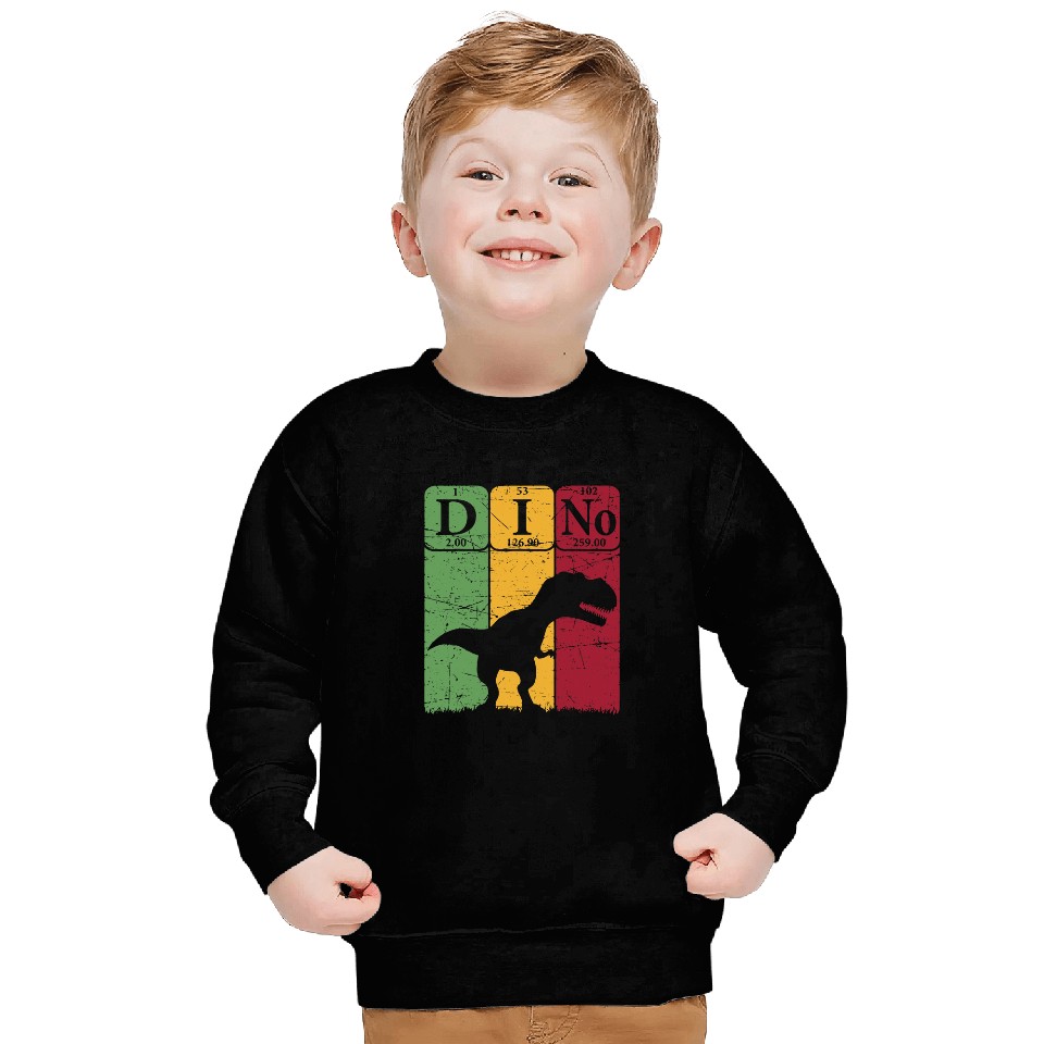 Dinosaur Pet Periodic Table Elements T rexs Dino Palaeontologist Sweatshirts
