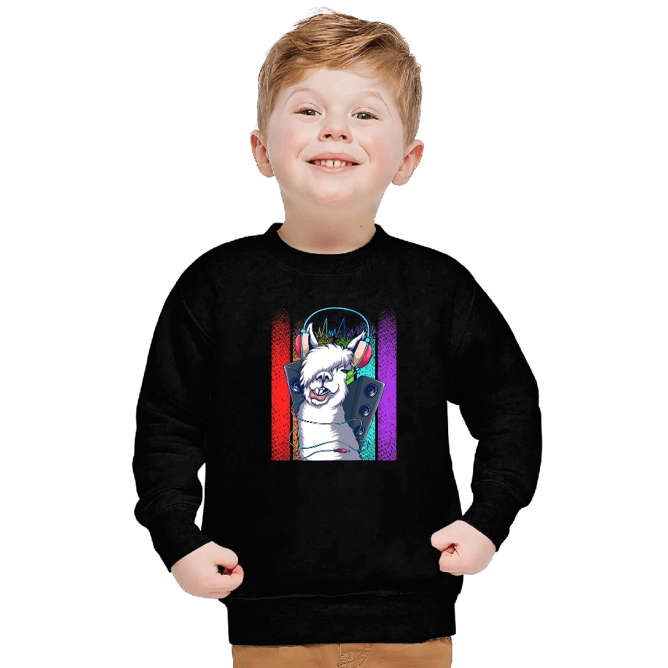 Llama Pet  Funny Cute Style Alpaca Graphic Plus Size Sweatshirts