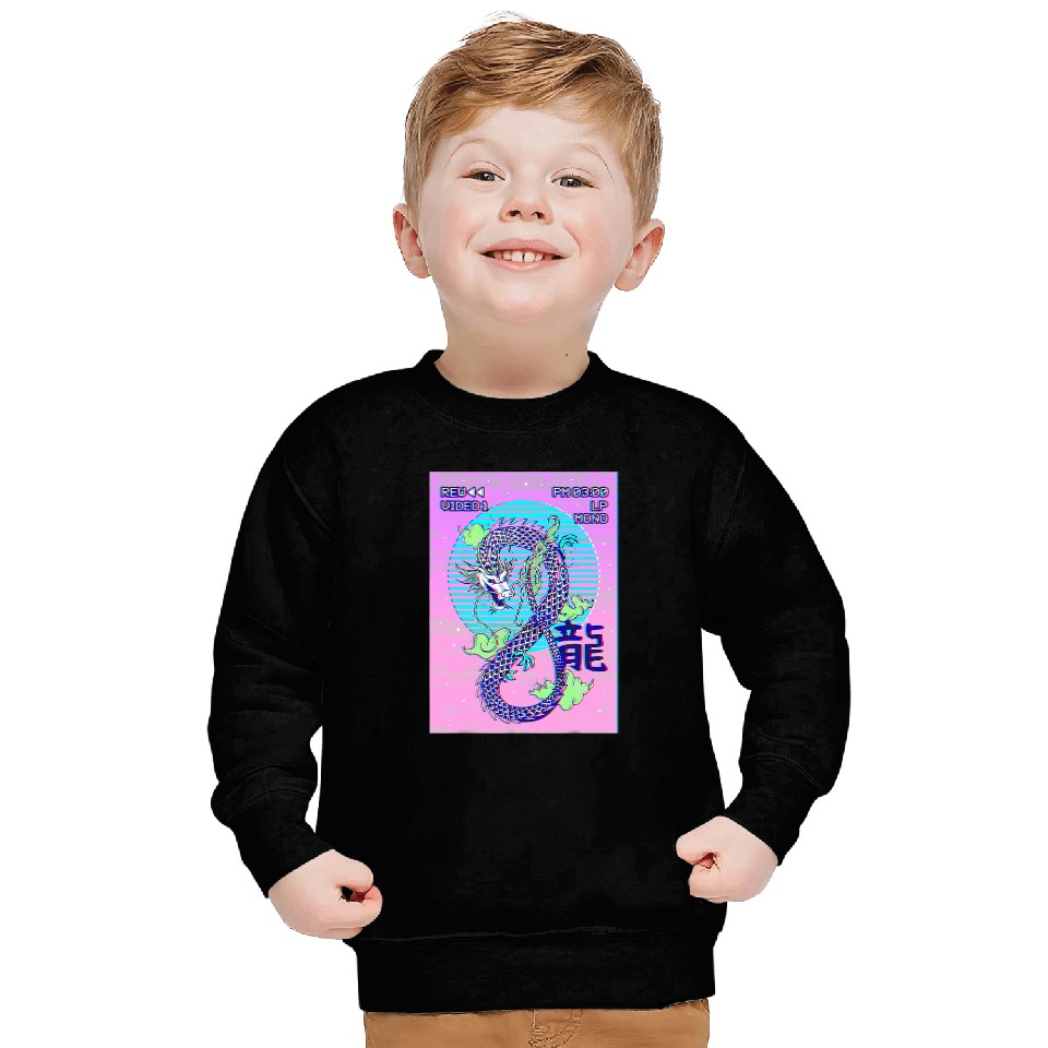 Dragon Pet Japanese Dragon Retro Sweatshirts