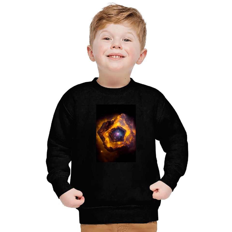 Astronaut Job Space Nebula Galaxy Deep Space Universe Gradient Pattern 4 Sweatshirts