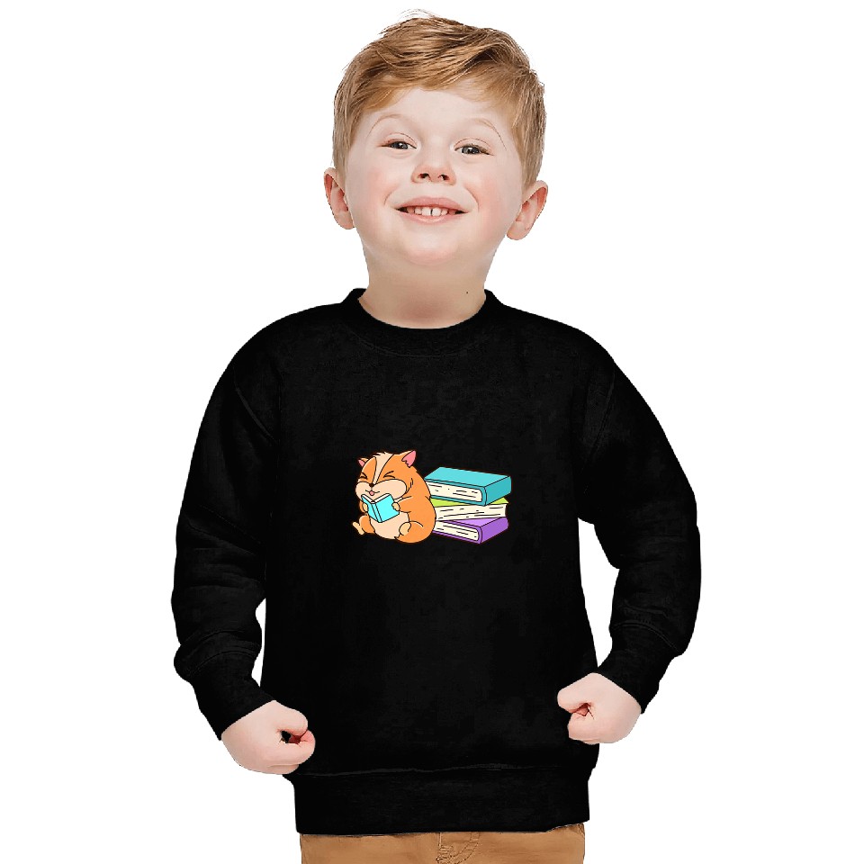 Hamster Pet Rodent Bookworm Bookworm Sweatshirts