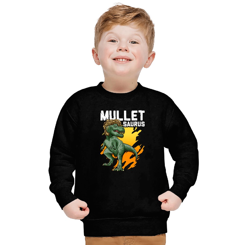 Dinosaur Pet Mulletsaurus Funny Mullet Dinosaur T rexs Redneck Cute Sweatshirts
