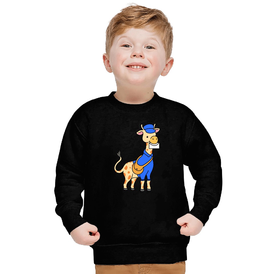 Postal Worker Job Giraffe Mail Carrier Gift For Postal Worker Sweatshirts