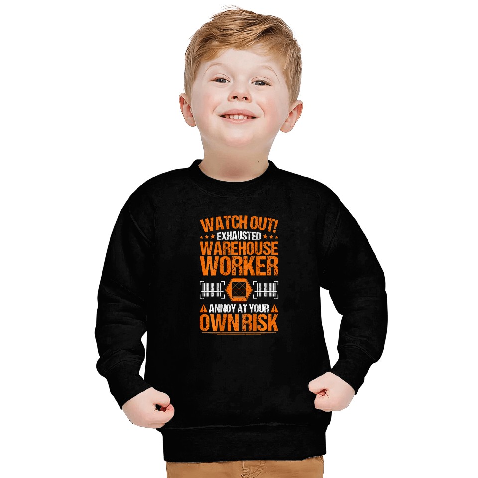 Forklift Fun Operator Warehousing Own Risk Warehouse Worker Sweatshirts