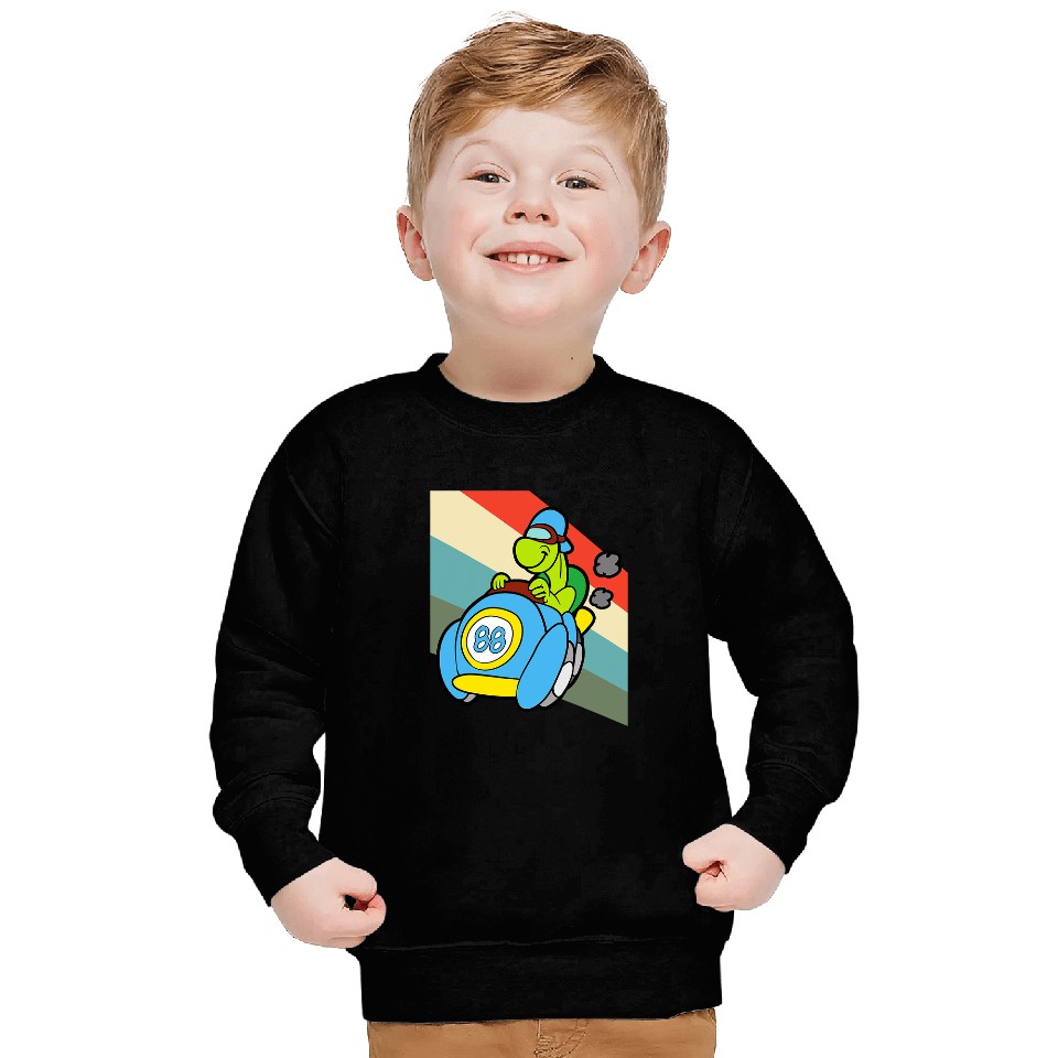 Turtle Pet Motor Race Turtle Tortoise Animal Funny Sweatshirts