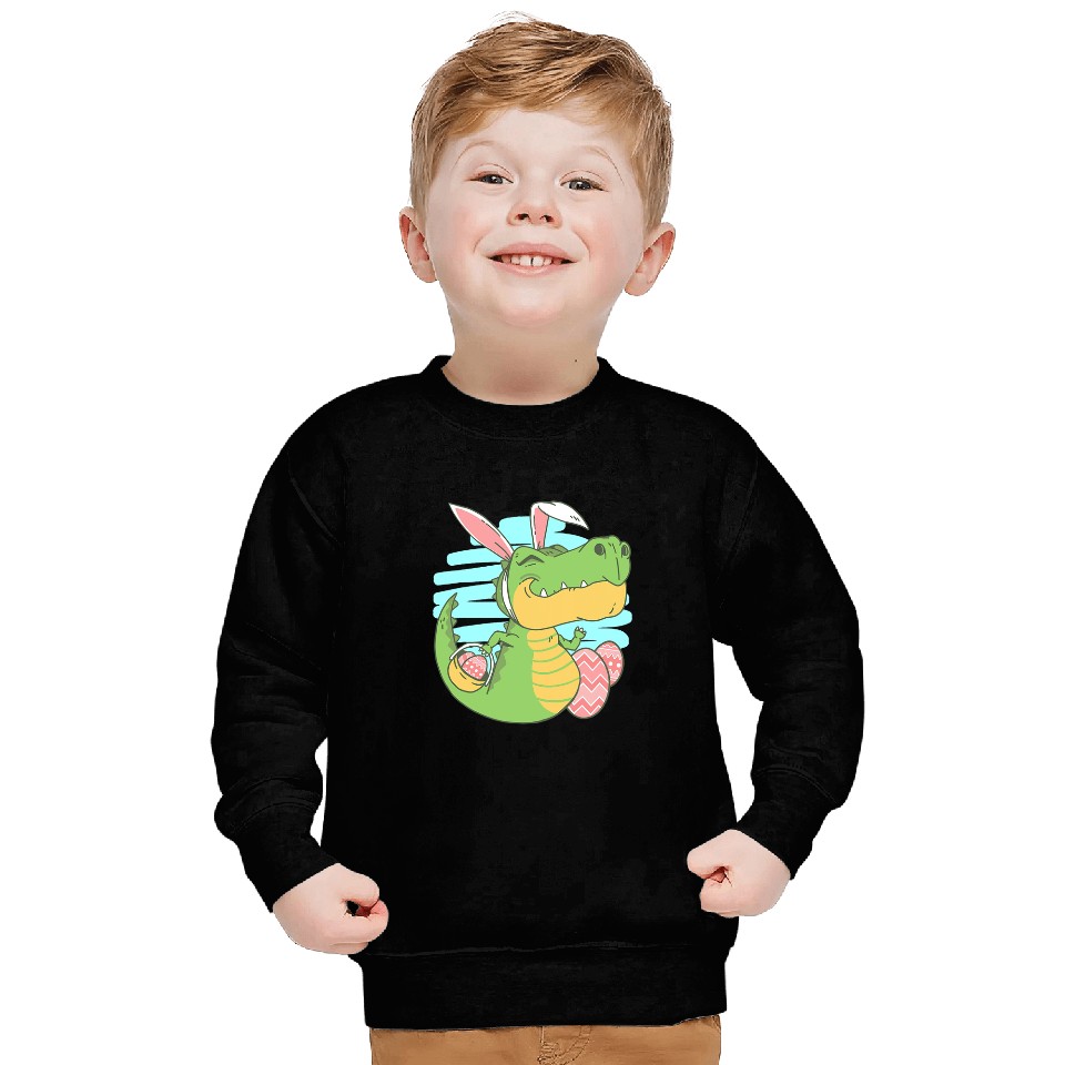Dinosaur Pet Happy Easter Spring Easter Egg Easter Bunny Sweatshirts