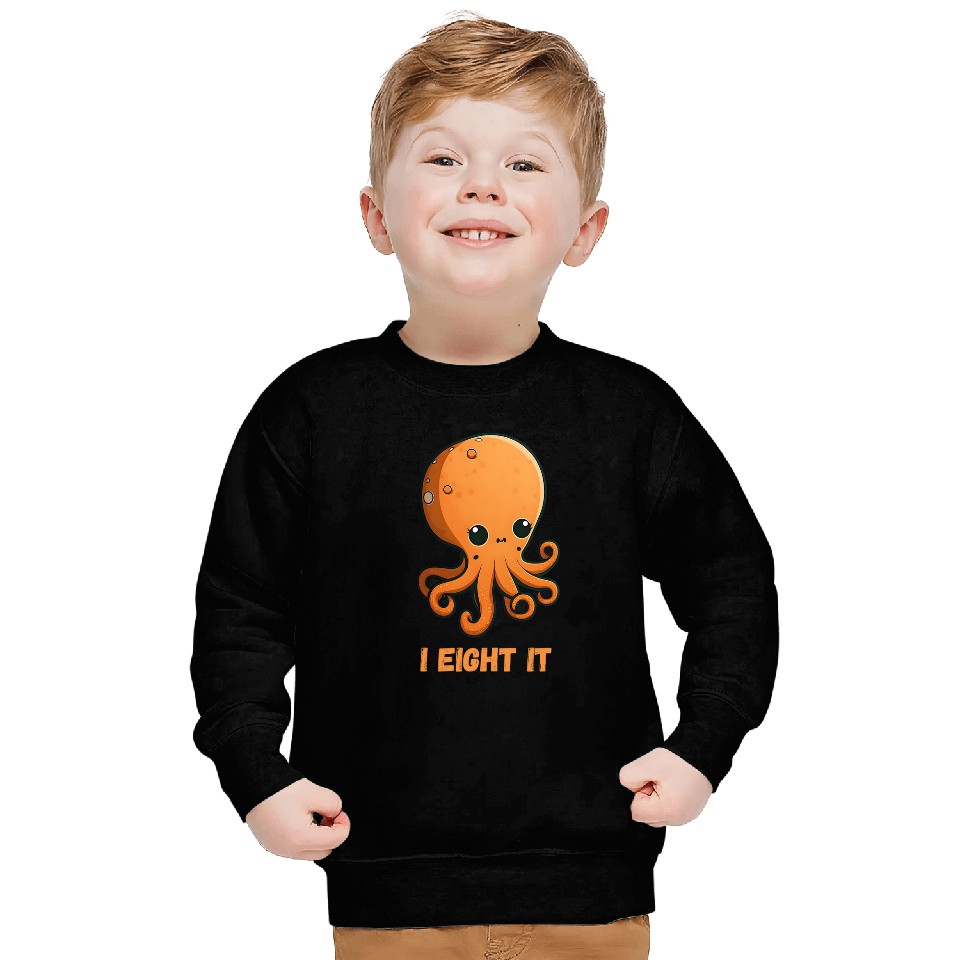 Octopus Pet I Eight It Octopus Squid Coral Tentacles Calamar Sweatshirts