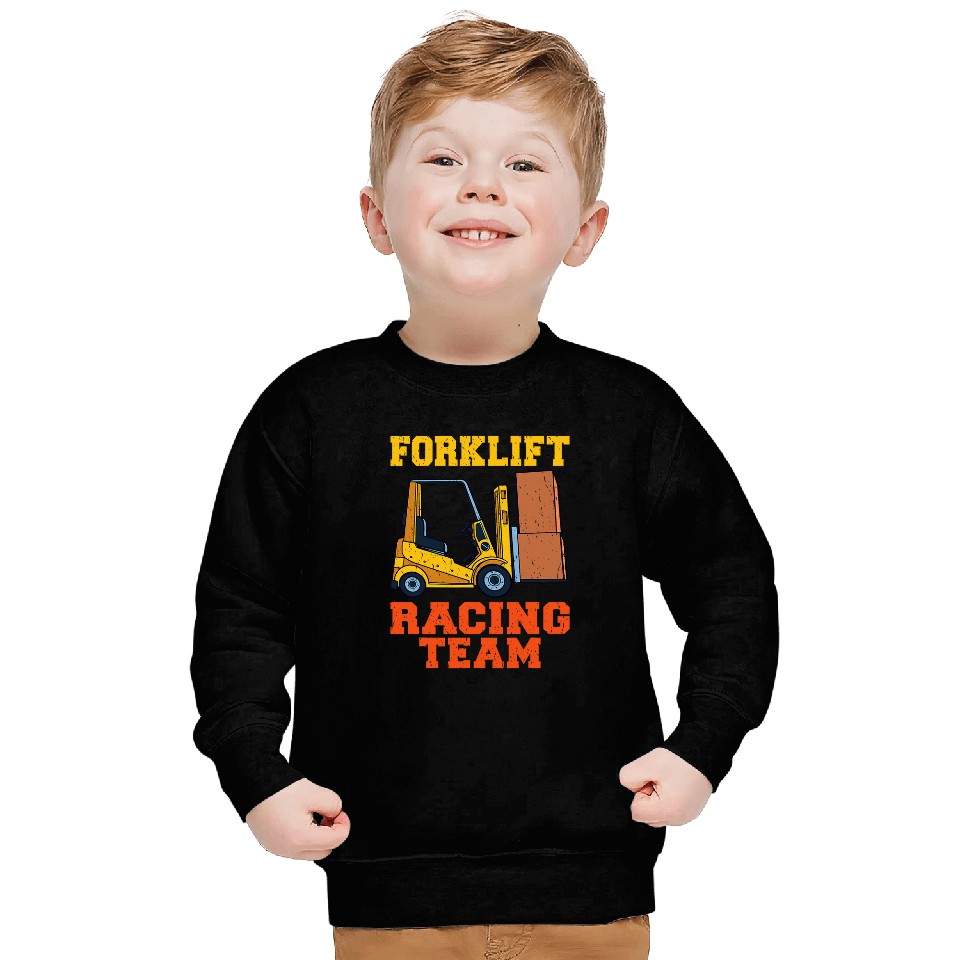 Forklift Fun Racing Team Driver Warehouse Forklift Operator Sweatshirts