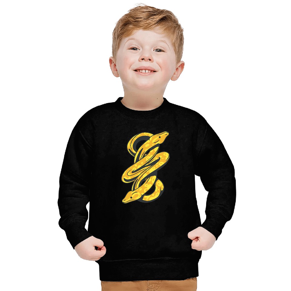 Python Pet Banana Ball Python Herpetologist Snake Lover Sweatshirts