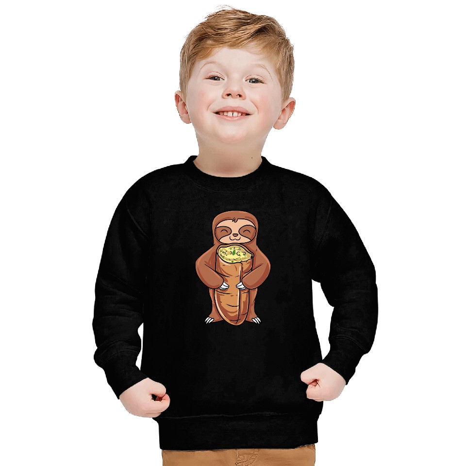 Sloth Pet Garlic Bread Sweatshirts