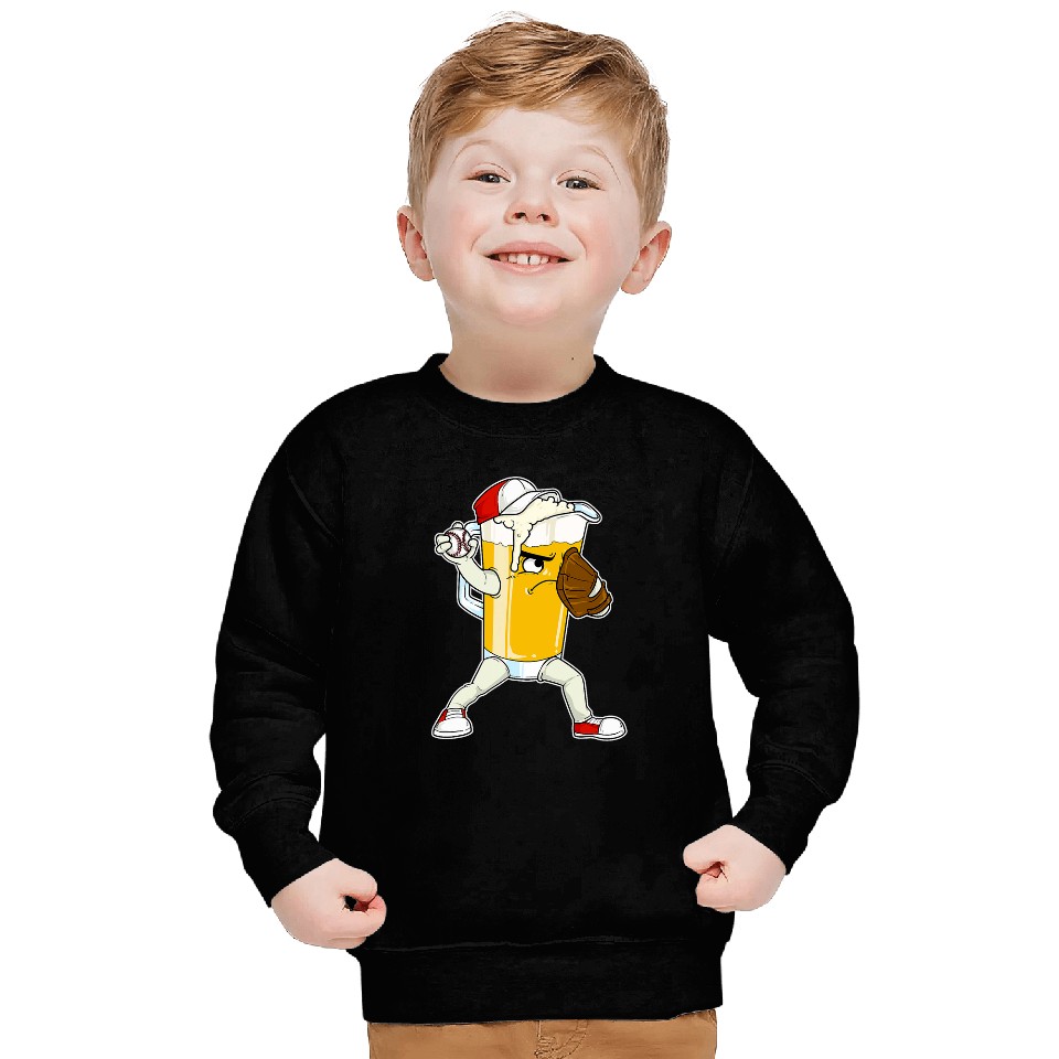 Beer Fun Baseball Pitcher Pub Sweatshirts