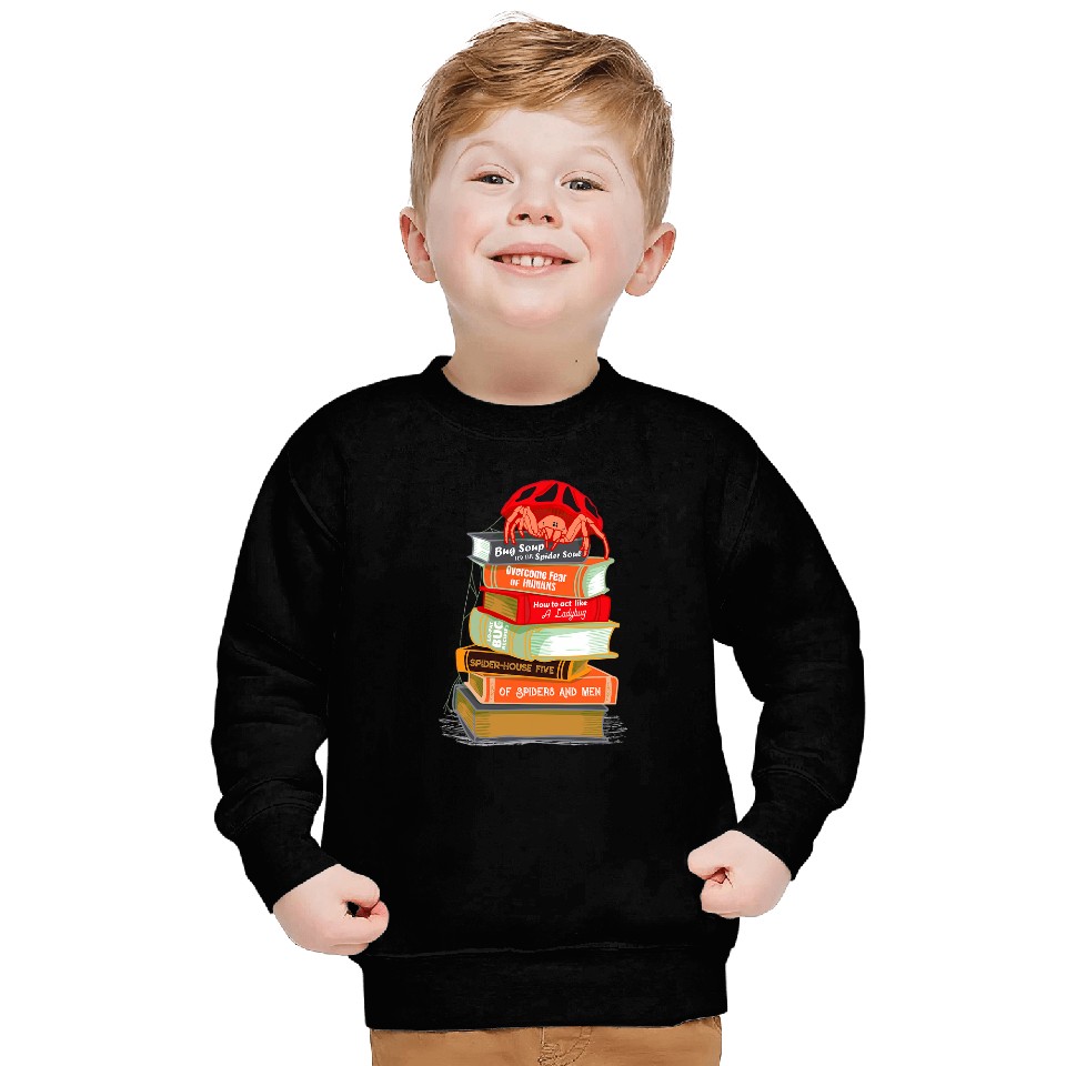 Book Fun Ladybug Spider Book Design Sweatshirts