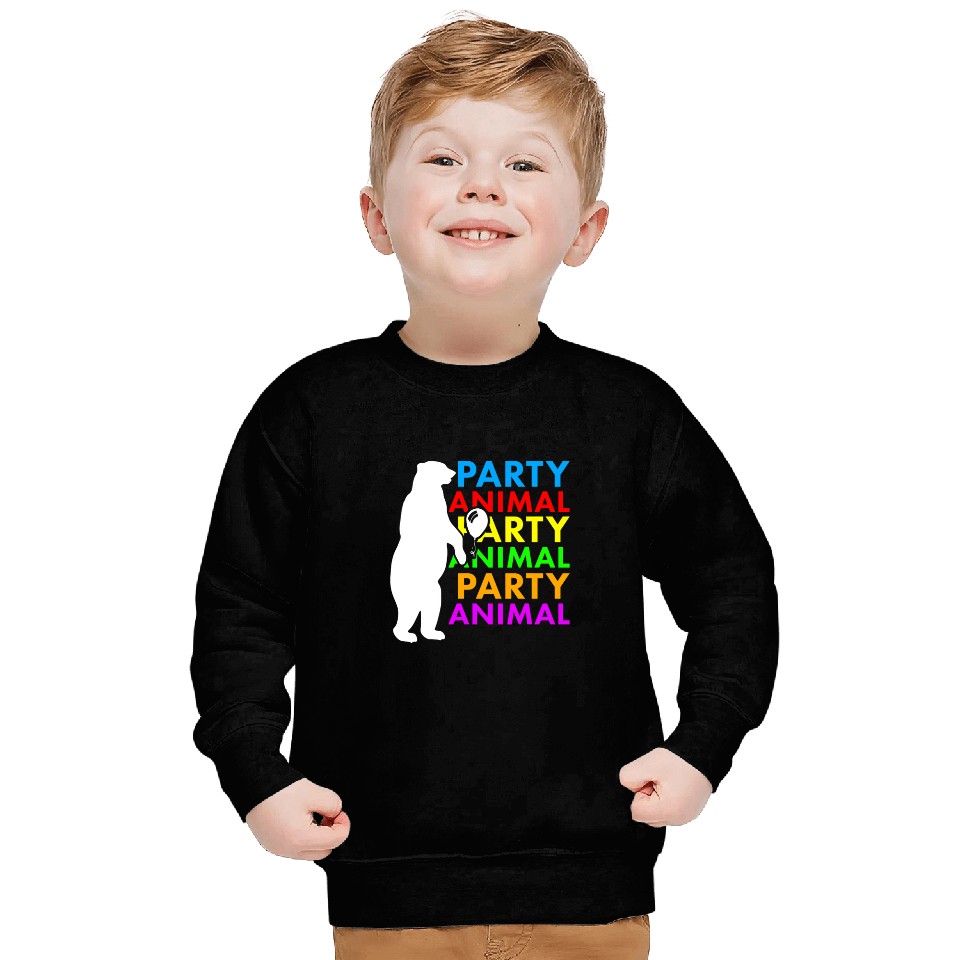 Bear Pet Cute Party Animal Birthday Gift 2For Polar Sweatshirts