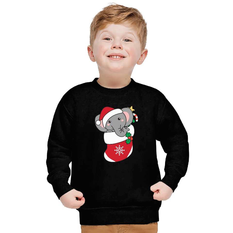 Elephant Pet For Christmas Elephant Sweatshirts